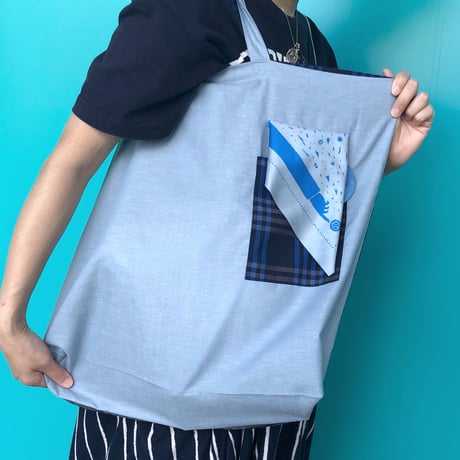 アイウェアが拭けるエコバッグ　　　　　　　　moteru (右手で持ちたい方)