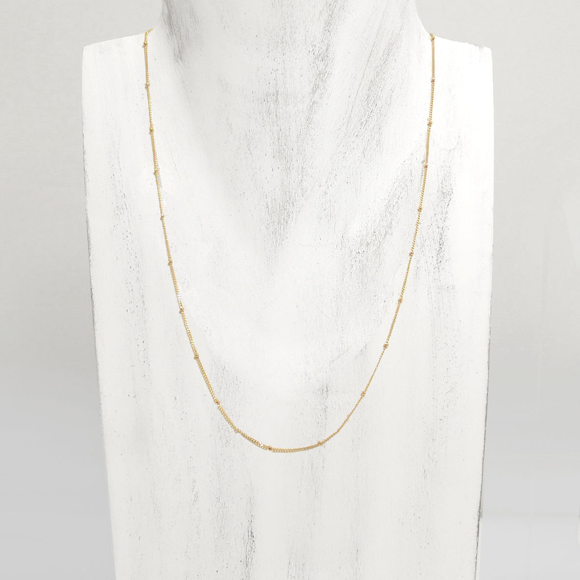 ネックレス k10 YG 約50cm K10-YGﾁｪｰﾝ stud azuki【50cm】 | CAKERU CAKERU ON