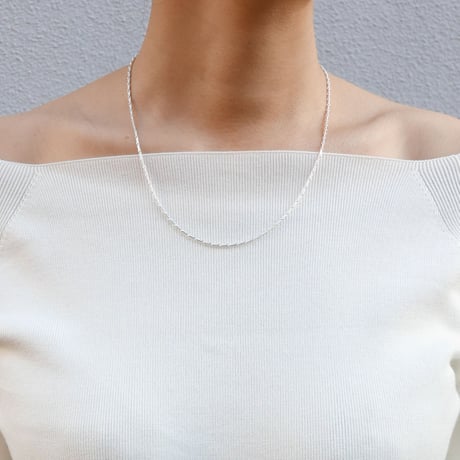 SILVERﾁｪｰﾝ  barley corn-670s　　　　　　　　　　　　　　　　【50cm】