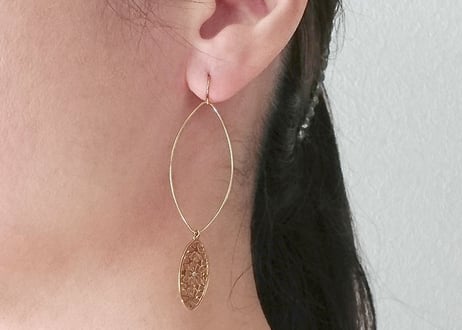 SV925/【ASANOHA / 麻の葉】ピアス（P10083Y-SV）