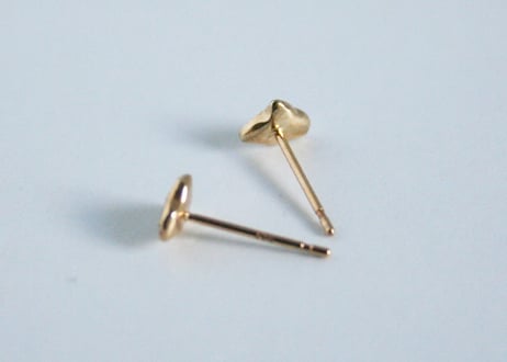 K10YG/ダイヤピアス【CHIDORI / 千鳥】WAMON MINI GOLD（PE10044）