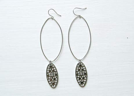 SV925/【ASANOHA / 麻の葉】ピアス（P10083W-SV）