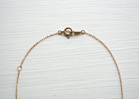K10/ダイヤネックレス【CHIDORI / 千鳥】WAMON MINI GOLD（NC10044）