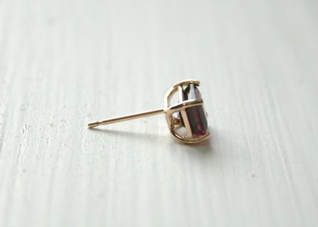 K10YG/ロードライトガーネット ピアス【HAKONIWA / 箱庭】/(PE20044Y-RGA)