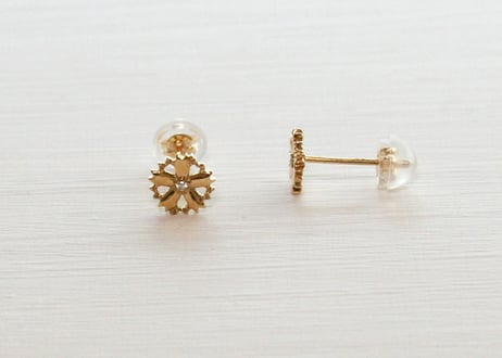 K10YG/ ピアス【SAKURA / 桜】/WAMON MINI GOLD (PE20021Y)