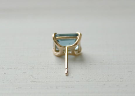 K10YG/ロンドンブルートパーズ ピアス【HAKONIWA / 箱庭】/(PE20044Y-BT)