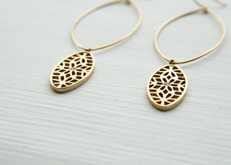 SV925/【ASANOHA / 麻の葉】ピアス（P10083Y-SV）