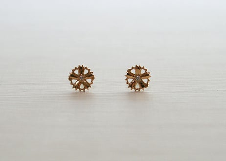 K10YG/ ピアス【SAKURA / 桜】/WAMON MINI GOLD (PE20021Y)