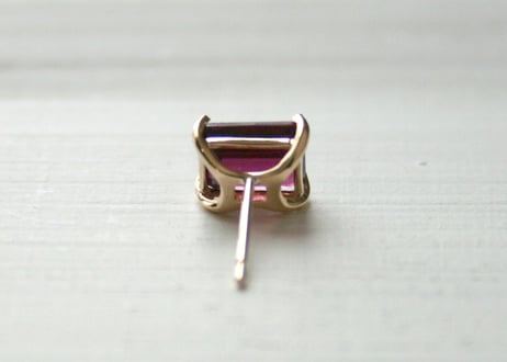 K10YG/ロードライトガーネット ピアス【HAKONIWA / 箱庭】/(PE20044Y-RGA)