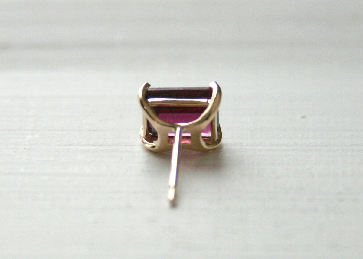 K10YG/ロードライトガーネット ピアス【HAKONIWA / 箱庭】/(PE20044Y-