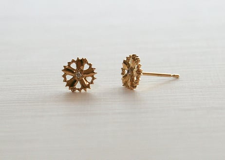 K10YG/ ピアス【SAKURA / 桜】/WAMON MINI GOLD (PE20021Y)