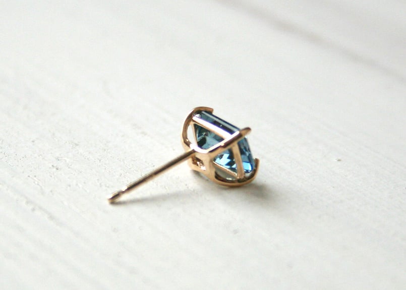 K10YG/ロンドンブルートパーズ ピアス【HAKONIWA / 箱庭】/(PE20044Y-