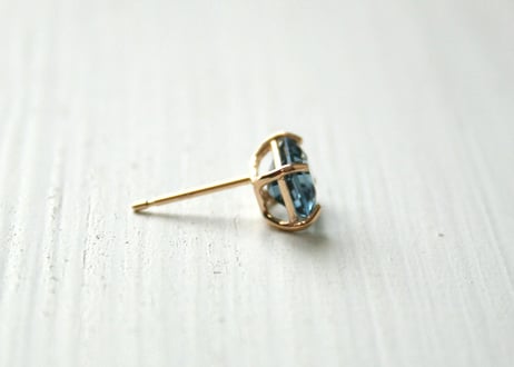 K10YG/ロンドンブルートパーズ ピアス【HAKONIWA / 箱庭】/(PE20044Y-BT)
