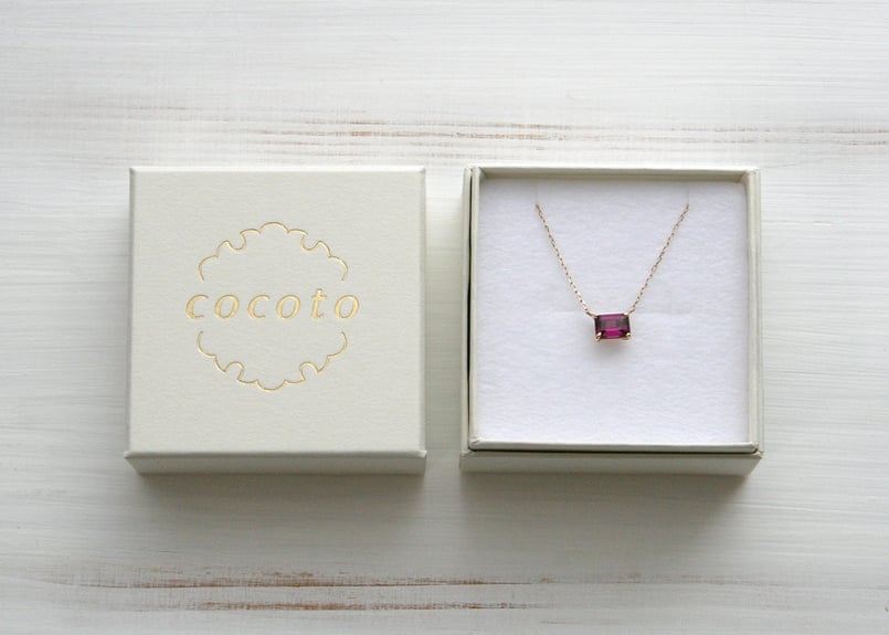 K10YG/ロンドンブルートパーズ ネックレス【HAKONIWA / 箱庭