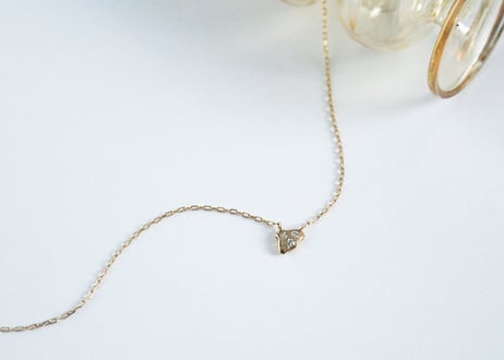 K10/ダイヤネックレス【CHIDORI / 千鳥】WAMON MINI GOLD（NC10044）