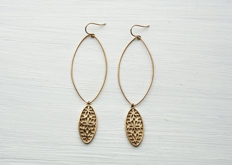 SV925/【ASANOHA / 麻の葉】ピアス（P10083Y-SV）