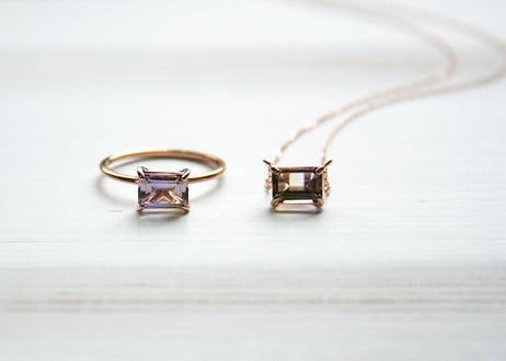 K10PG/アメトリン リング【HAKONIWA / 箱庭】/(RG20044P-AMT)