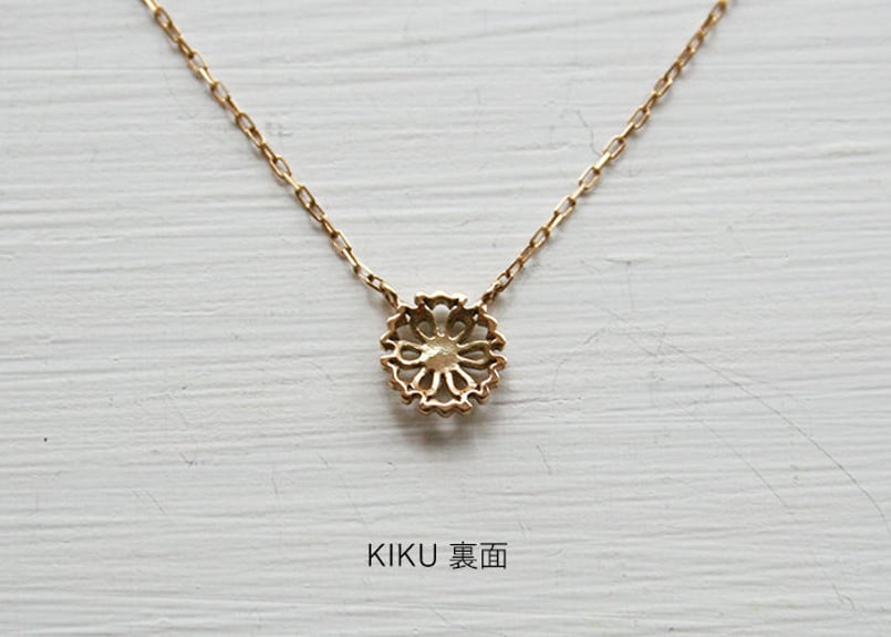 K10YG/ ネックレス【YUKIWA KIKU / 雪輪菊】/WAMON MINI GOLD