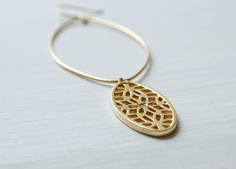 SV925/【ASANOHA / 麻の葉】ピアス（P10083Y-SV）