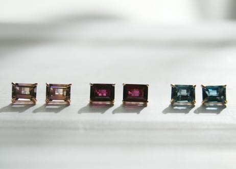 K10YG/ロードライトガーネット ピアス【HAKONIWA / 箱庭】/(PE20044Y-RGA)