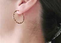 K10YG/ピアス【YUKIWA / 雪輪】WAMON  GOLD（PE10062Y-M）