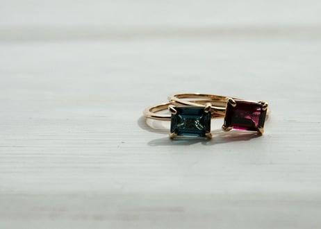 K10YG/ロードライトガーネット リング【HAKONIWA / 箱庭】/(RG20044Y-RGA)