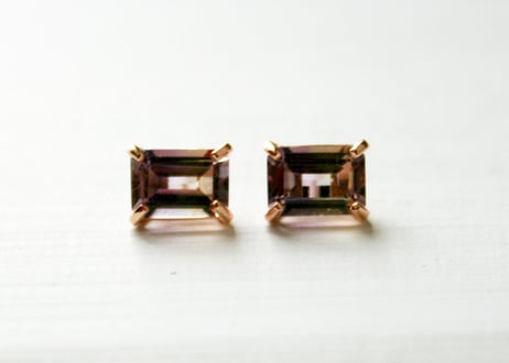 K10PG/アメトリン ピアス【HAKONIWA / 箱庭】/(PE20044P-AMT)