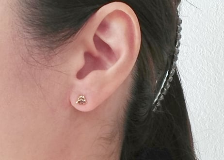 K10YG/ ピアス【FUJI / 富士】/WAMON MINI GOLD (PE20020Y)