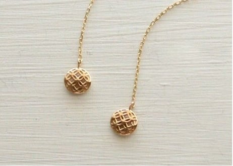 K10YG/ アメリカンピアス【SHIPPO / 七宝】/WAMON MINI GOLD (PE20028Y)