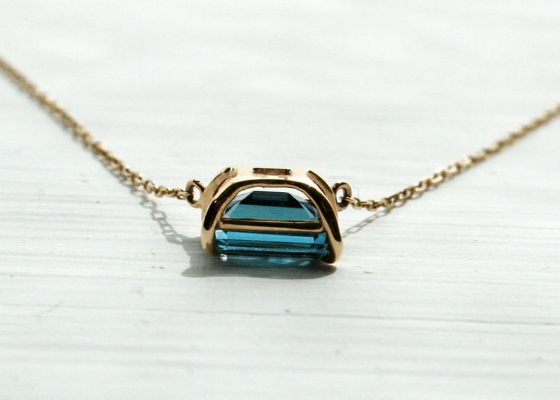 L&Co *K10YGロンドンブルートパーズネックレス*箱・保証書付き K10YG ロンドンブルートパーズ ネックレス|festaria Online Shop