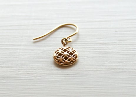 K10YG/ ピアス【SHIPPO / 七宝】/WAMON MINI GOLD (PE20023Y)