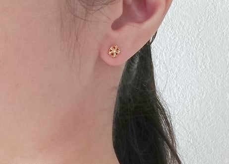 K10YG/ ピアス【SAKURA / 桜】/WAMON MINI GOLD (PE20021Y)