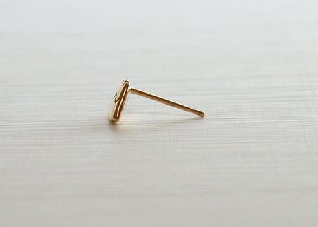 K10YG/ ピアス【FUJI / 富士】/WAMON MINI GOLD (PE20020Y)