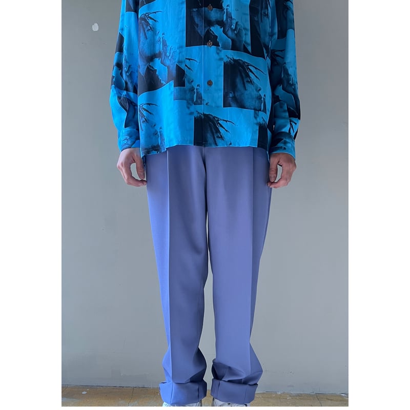 WACKO MARIA / PLEATED TROUSERS(type-2) (purple) WACKO MARIA / PLEATED TROUSERS(type-2) (purple)
