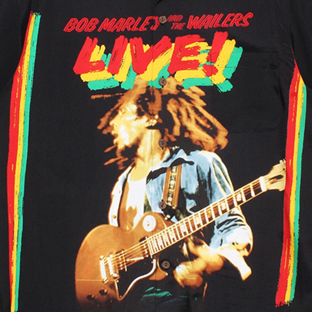 WACKO MARIA ×BOB MARLEY / HAWAIIAN SHIRT (black...