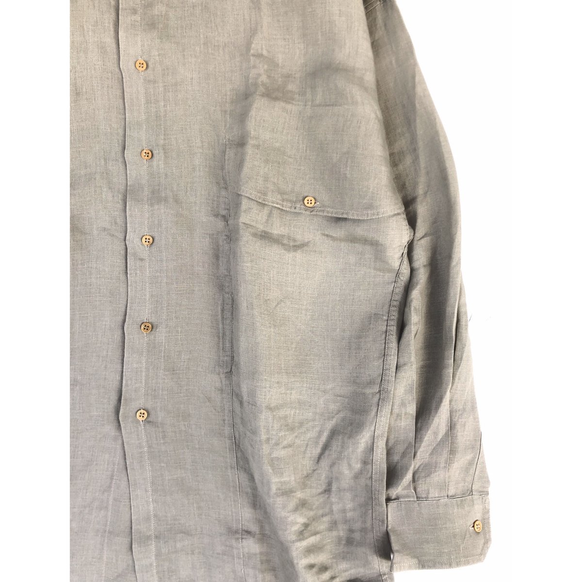 初期タグ 80s Gianni Versace ポケットデザイン リネンシャツ