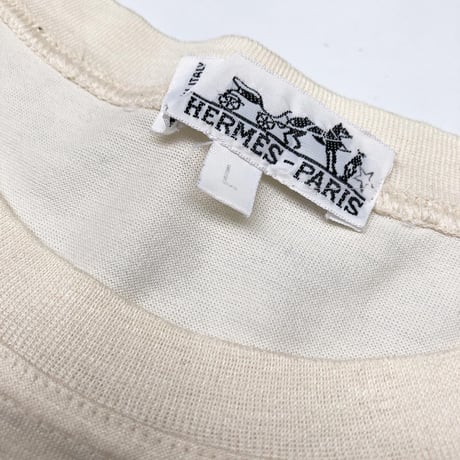 00's HERMES / Embroidery  Tee (vintage)