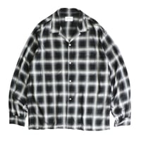 TOWNCRAFT / OMBRE LOOP COLLAR SHIRTS (black)