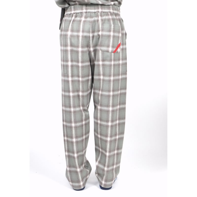 PHINGERIN / NIGHT PANTS NEL OMBRE(gray plaid) |...
