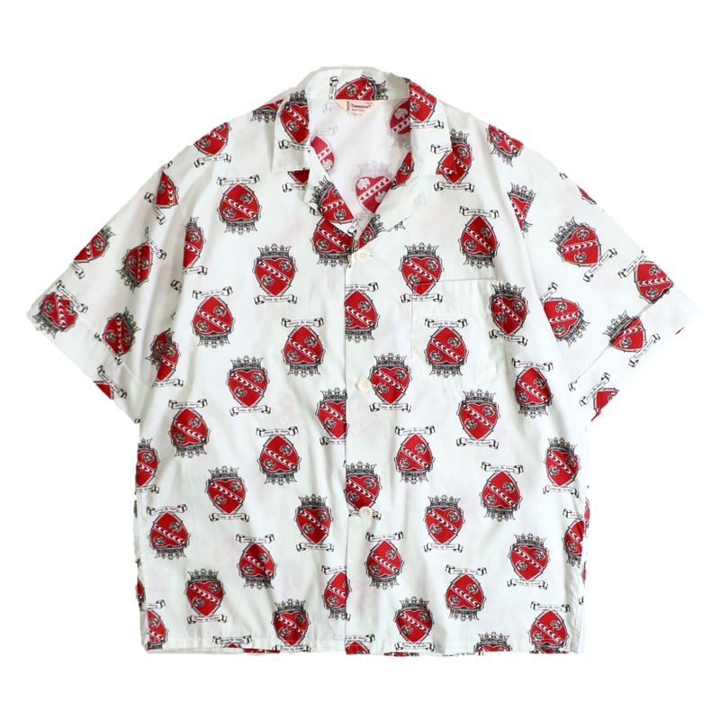 TOWN CRAFT / PAJAMA PRINTED SS SHIRT (white) | 