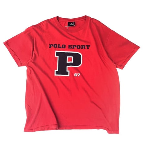 90's POLO SPORT "P" Tシャツ (vintage)