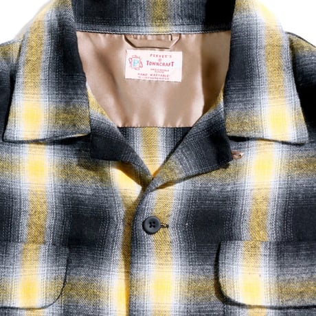 TOWNCRAFT / OMBRE W-FLAP 50S LOOP COLLAR SHIRTS (yellow)