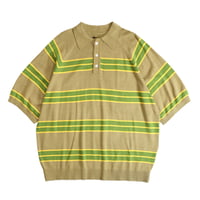 TOWNCRAFT /  SURF BORDER KNIT POLO (green)