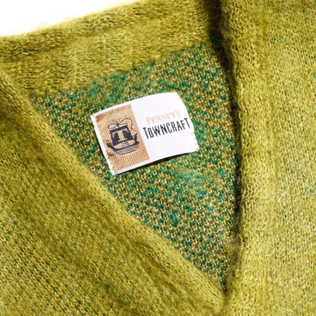 TOWNCRAFT / SHAGGY COLOR CARDIGAN (green)