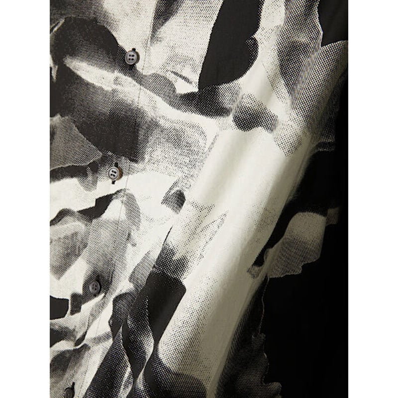 TAAKK PIGMENT FLOWER LONG SHIRTS(BLACK) TA23SS-...