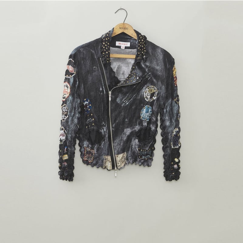 MASU POPCORN BIKER JACKET(BLACK) MSSS-CS0422