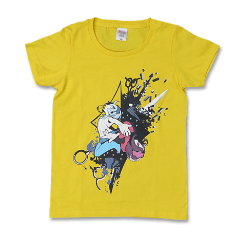 DECO*27 "MOSAIC ROLL" WOMEN'S T-SHIRT (YELLOW)