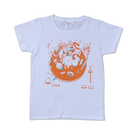 sasakure.UK "The Fantastic Diagram of Futuristic Playdreams" T-SHIRT (WHITE)