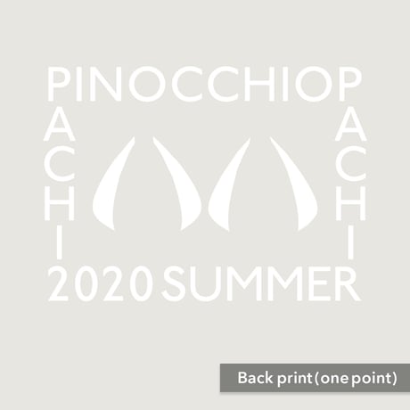 PinocchioP - 八八 -PachiPachi- T-shirt(Vanilla white) + Sticker combo
