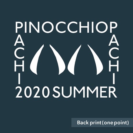 PinocchioP - 八八 -PachiPachi- T-shirt(Slate) + Sticker combo